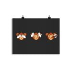 Three Monkeys Poster