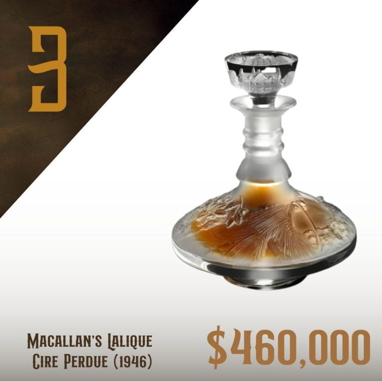 Macallan’s Lalique Cire Perdue (1946) - $460,000